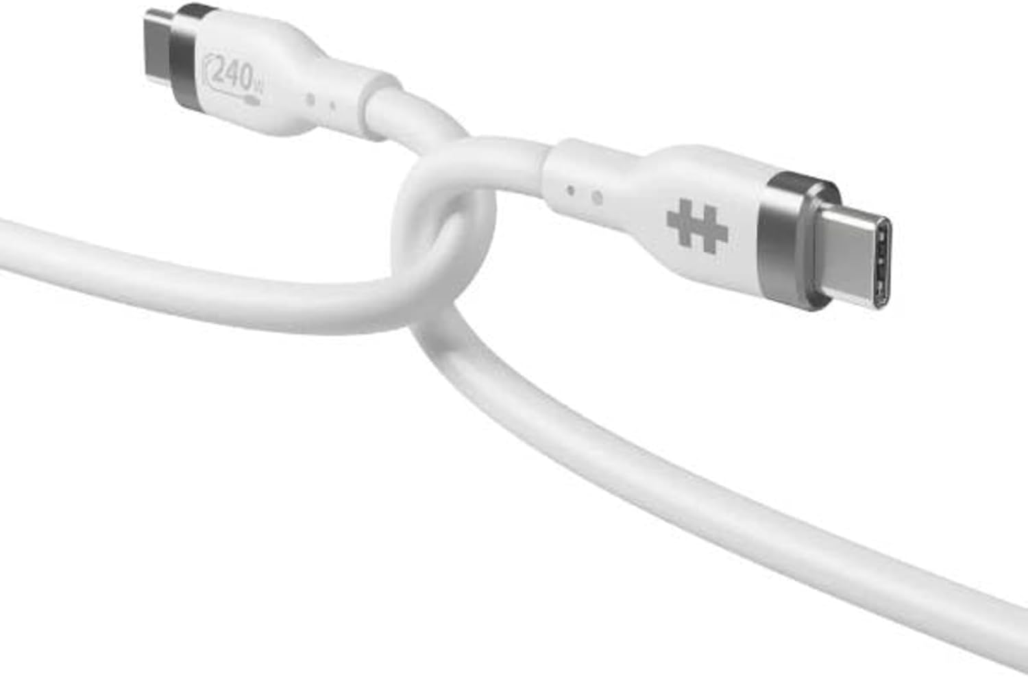 Hyper - 2M Silicone 240W Usb-C Charging Cable - White