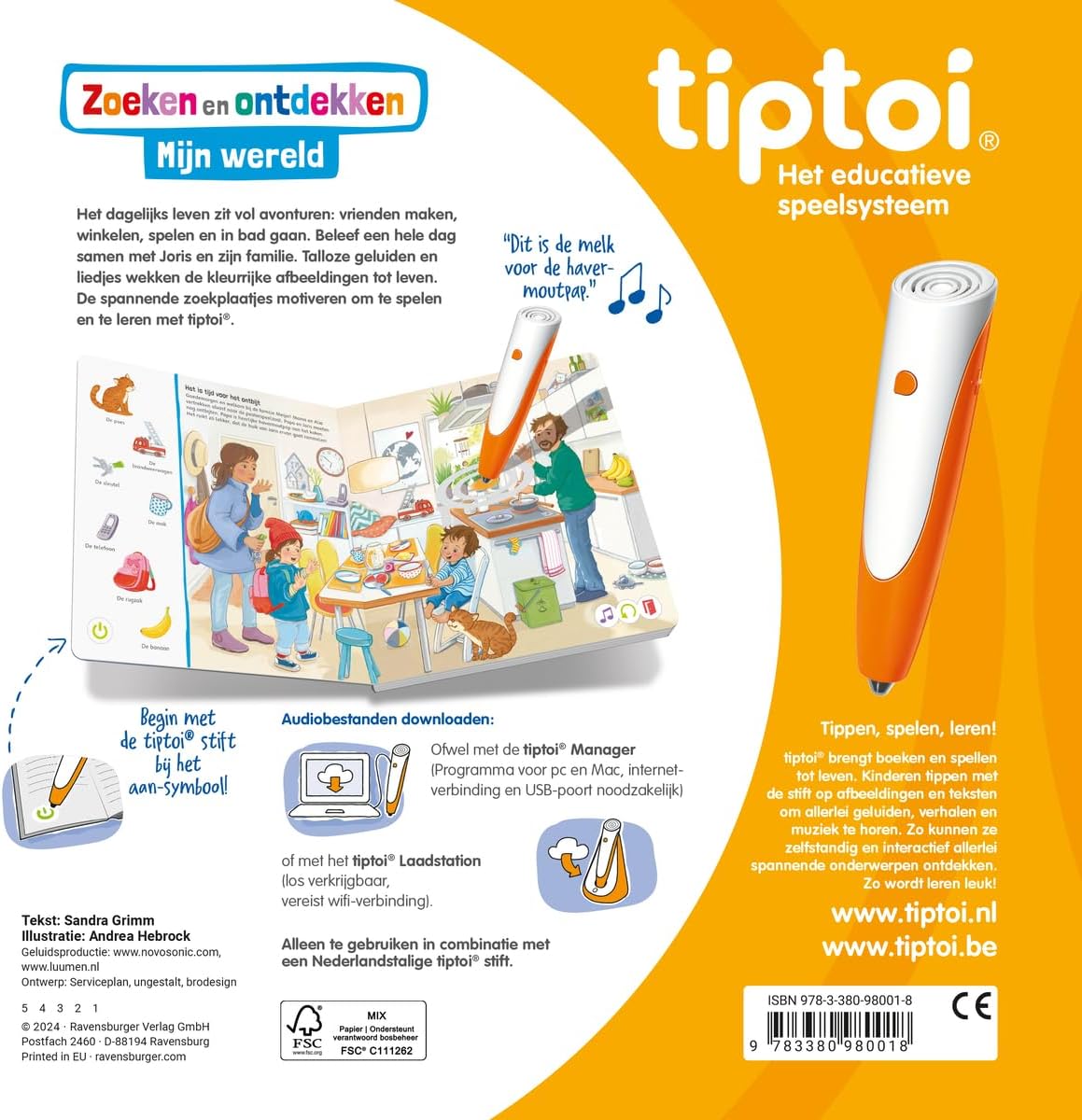 Ravensburger - Tiptoi Boek Zoeken en Ontdekken: Mijn Wereld