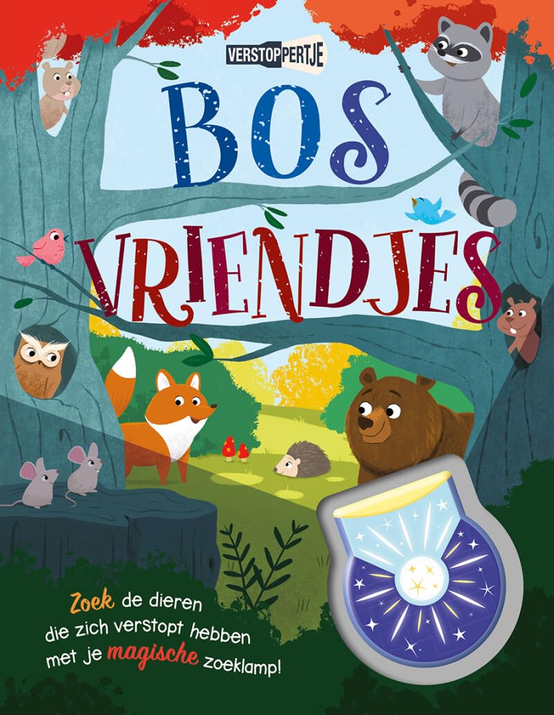 Bosvriendjes: Zoek de dieren die zich verstopt hebben met je magische zoeklamp! (Verstoppertje