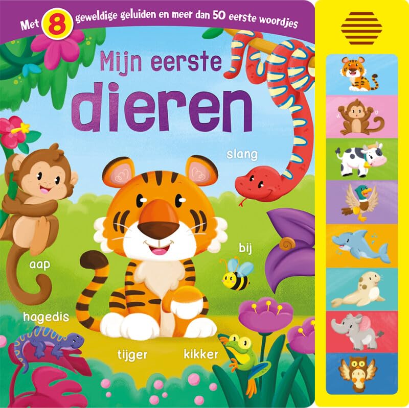 Geluidenboek Mijn eerste dieren: Met 8 geweldige geluiden en meer dan 50 eerste woordjes