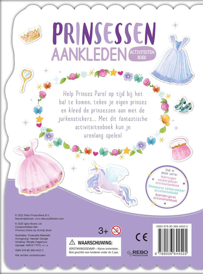 Prinsessen aankleden stickerplezier: Boordevol puffy stickers, bouw je eigen prinsessenkoets
