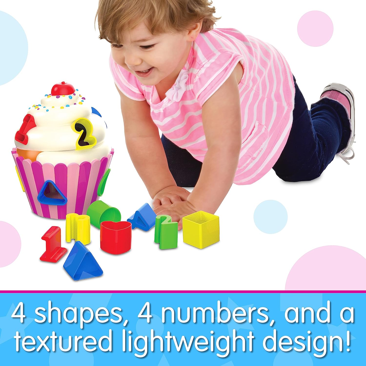 The Learning Journey U481080 Cupcake Shape Sorter, Multo, One Size