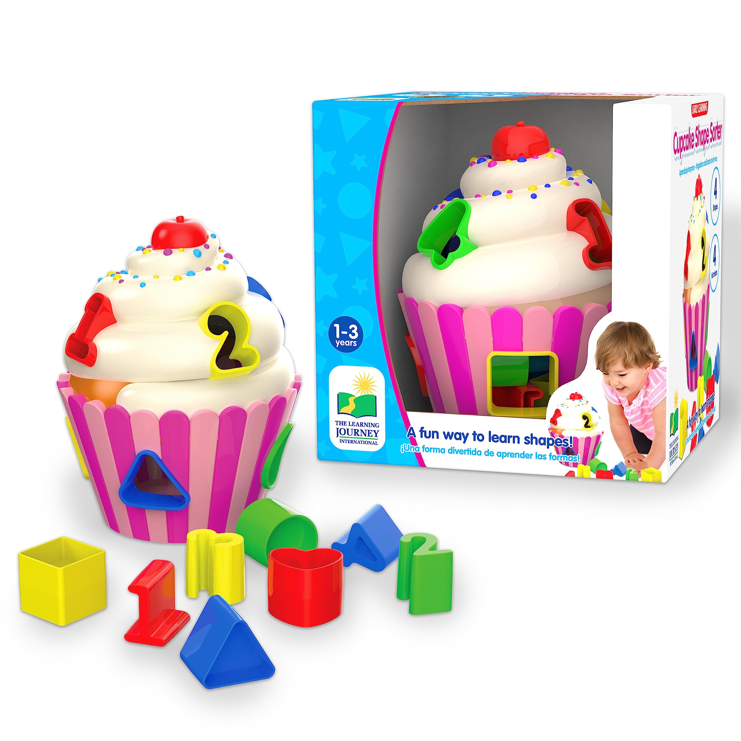 The Learning Journey U481080 Cupcake Shape Sorter, Multo, One Size
