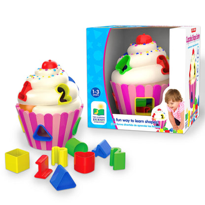 The Learning Journey U481080 Cupcake Shape Sorter, Multo, One Size