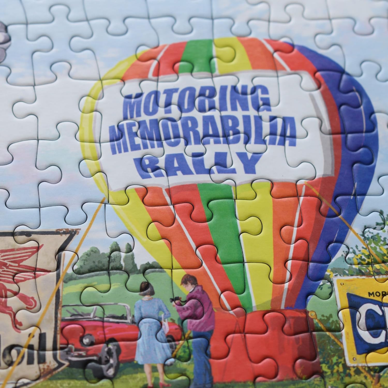 Motoring Memorabilia | 1000 Piece Jigsaw Puzzle | Vintage Car Puzzle | Sustainable Jigsaw Puzzle for Adults | Premium 100% Recycled Board | Great Gift for Adults | Gibsons Games