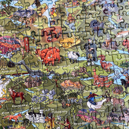 This is Scotland | 1000 Piece Jigsaw Puzzle | Attractions Map Puzzle | Sustainable Puzzle for Adults | Premium 100% Recycled Board | Great Gift for Adults | Gibsons Games