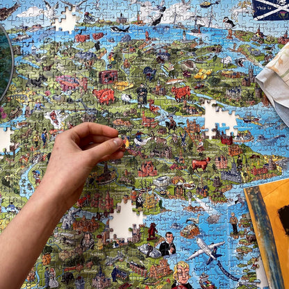 This is Scotland | 1000 Piece Jigsaw Puzzle | Attractions Map Puzzle | Sustainable Puzzle for Adults | Premium 100% Recycled Board | Great Gift for Adults | Gibsons Games