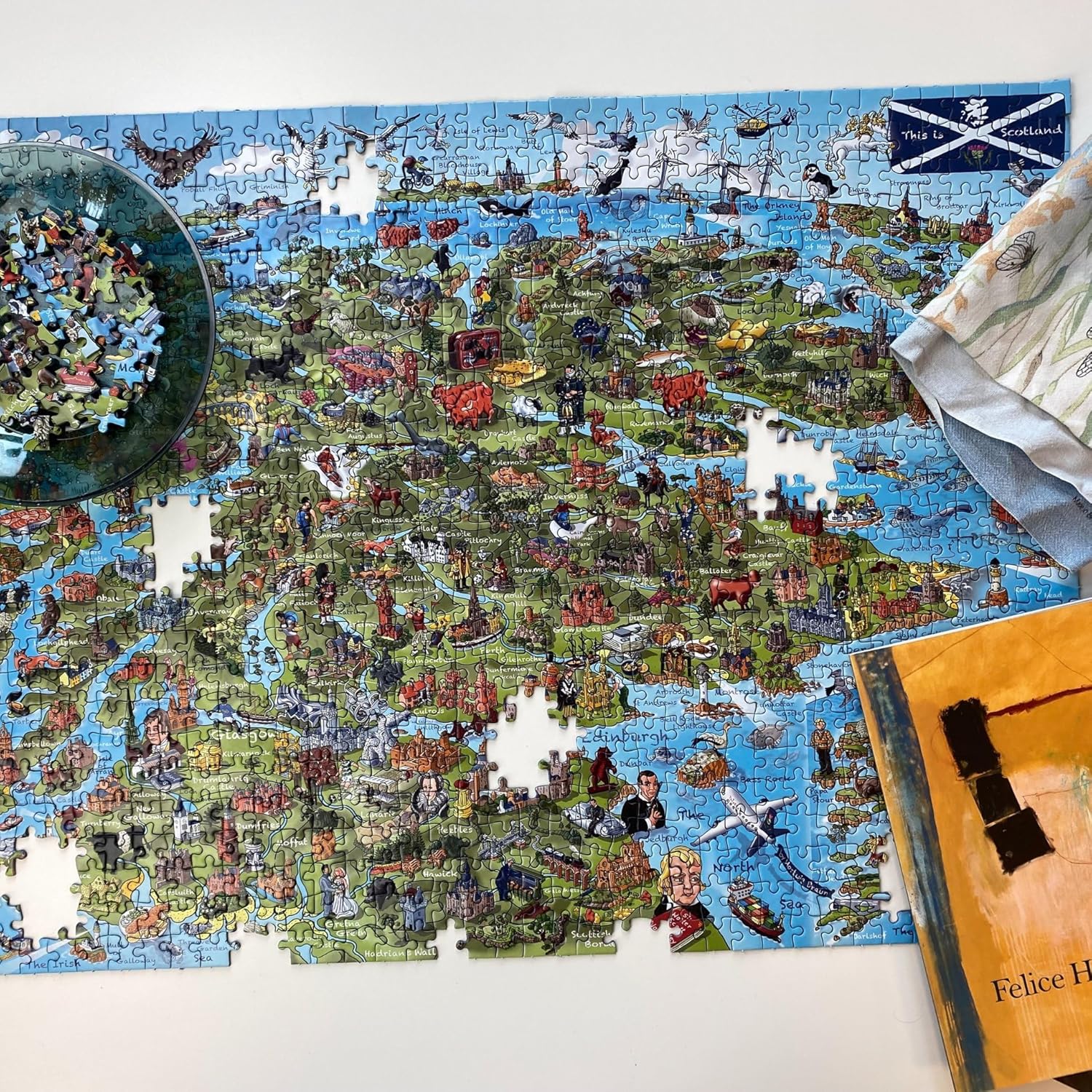 This is Scotland | 1000 Piece Jigsaw Puzzle | Attractions Map Puzzle | Sustainable Puzzle for Adults | Premium 100% Recycled Board | Great Gift for Adults | Gibsons Games