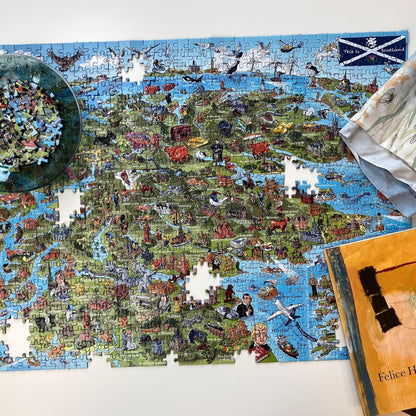 This is Scotland | 1000 Piece Jigsaw Puzzle | Attractions Map Puzzle | Sustainable Puzzle for Adults | Premium 100% Recycled Board | Great Gift for Adults | Gibsons Games