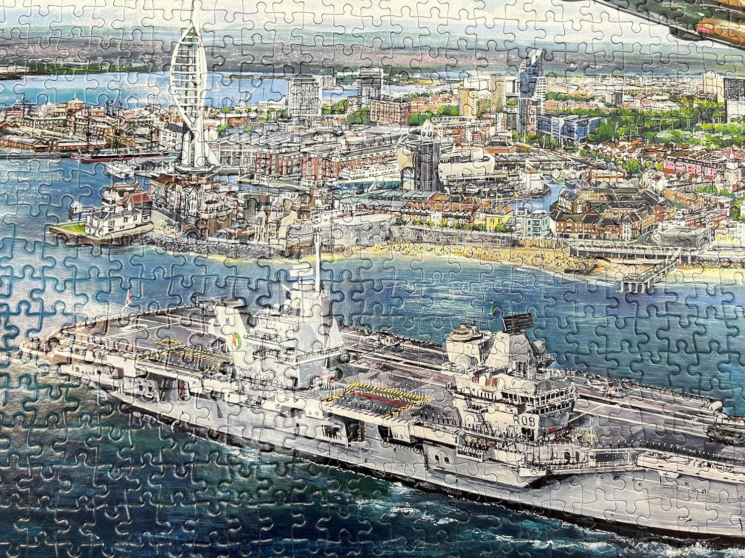 Gibsons Portsmouth Flypast 1000 Piece Jigsaw Puzzle | Military Jigsaw Puzzle | Sustainable Jigsaw Puzzle for Adults | Premium 100% Recycled Board | Great Gift for Adults Games