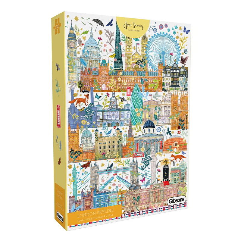 London Skyline | 1000 Piece Jigsaw Puzzle | Britain Jigsaw Puzzle| Sustainable Jigsaw Puzzle for Adults | Premium 100% Recycled Board | Great Gift for Adults | Gibsons Games