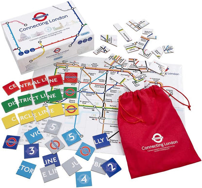 Gibsons Connecting London Game | TFL | Connect the London Underground to beat your Family & Friends | Ages 8+, 2-6 Players