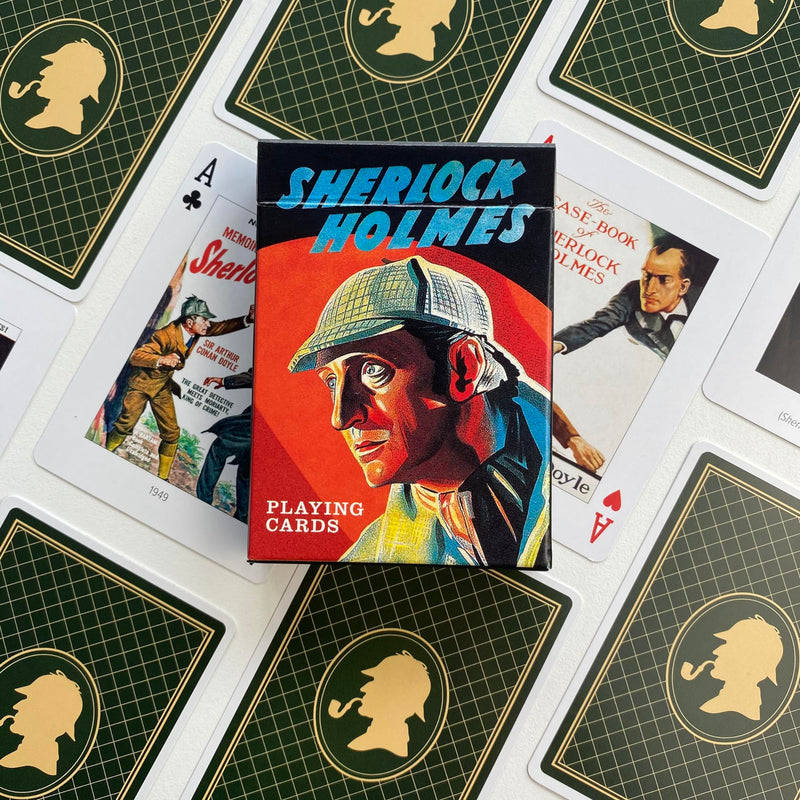 Sherlock Holmes Playing Cards | Celebrating Arthur Conan Doyle | Premium Design, Luxury Deck of Cards | Durable & Flexible | Great Gift for Card Games & Sherlock Fans | 52 cards