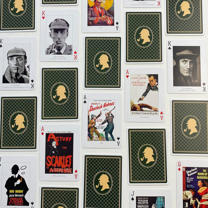 Sherlock Holmes Playing Cards | Celebrating Arthur Conan Doyle | Premium Design, Luxury Deck of Cards | Durable & Flexible | Great Gift for Card Games & Sherlock Fans | 52 cards