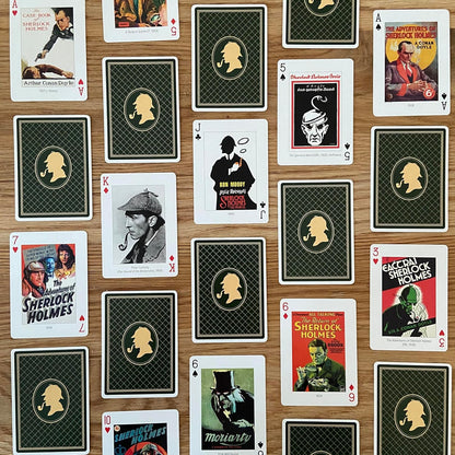 Sherlock Holmes Playing Cards | Celebrating Arthur Conan Doyle | Premium Design, Luxury Deck of Cards | Durable & Flexible | Great Gift for Card Games & Sherlock Fans | 52 cards