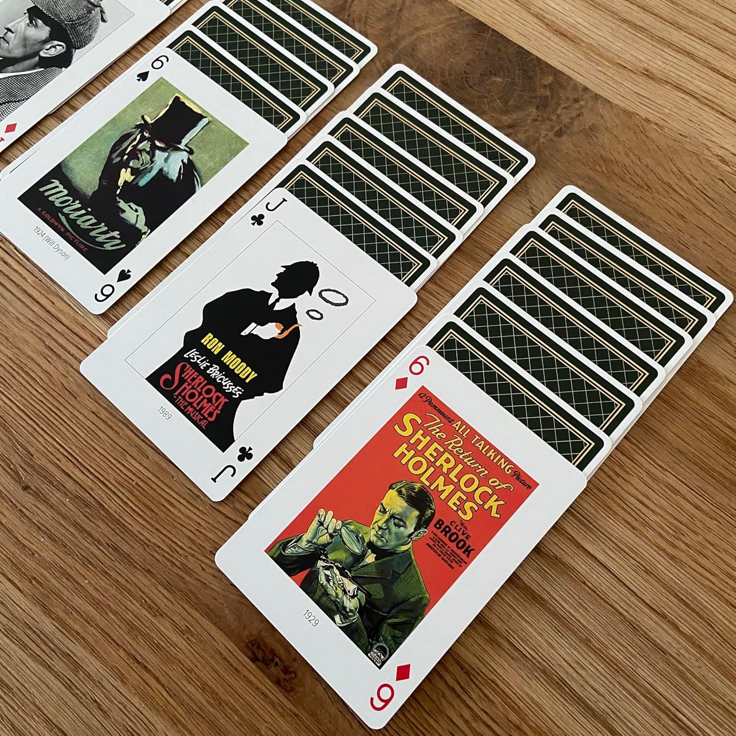 Sherlock Holmes Playing Cards | Celebrating Arthur Conan Doyle | Premium Design, Luxury Deck of Cards | Durable & Flexible | Great Gift for Card Games & Sherlock Fans | 52 cards