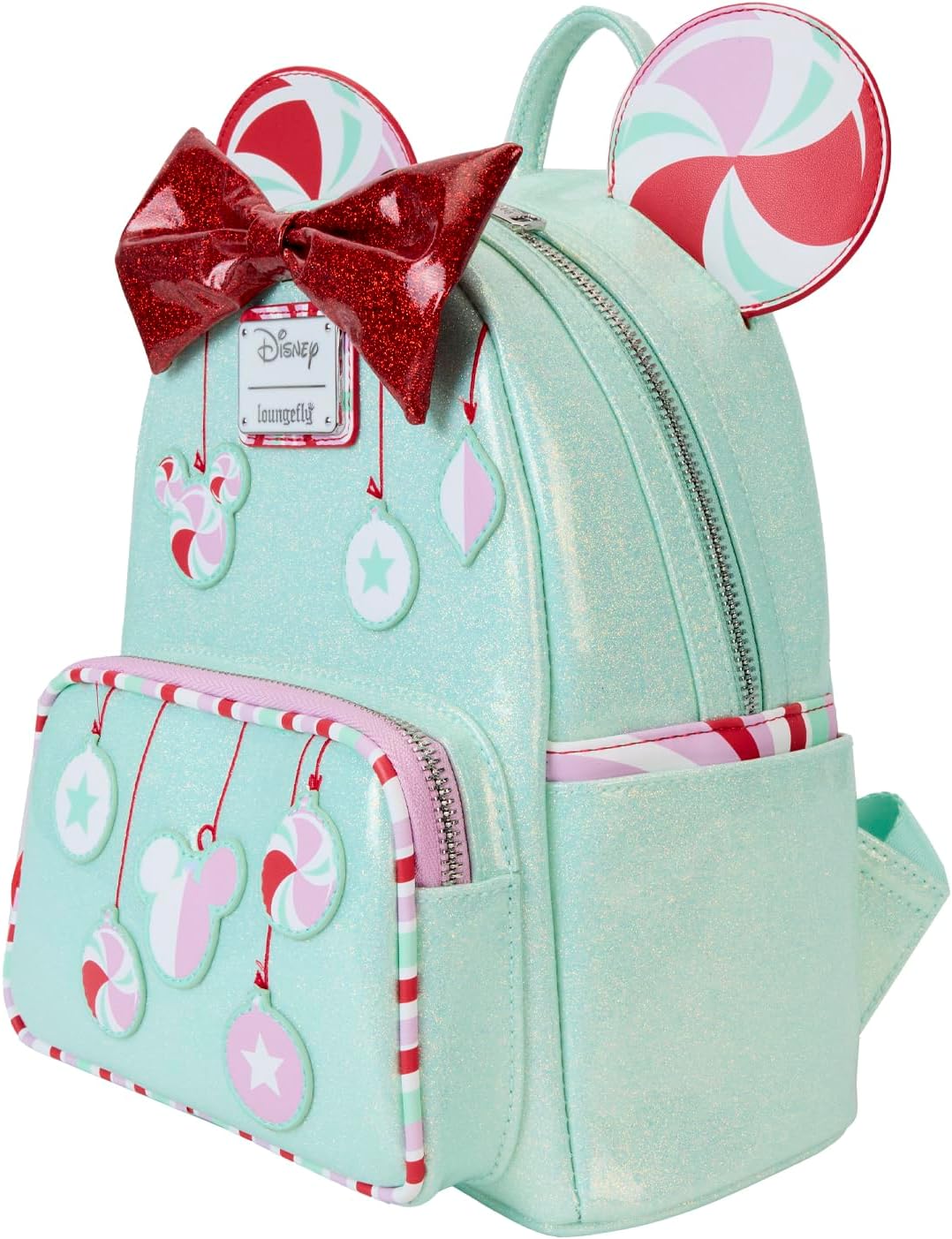 Loungefly Disney Minnie Mouse Peppermint Ornaments Mini Backpack, Multi, Mini