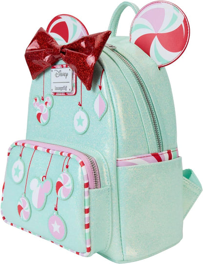 Loungefly Disney Minnie Mouse Peppermint Ornaments Mini Backpack, Multi, Mini