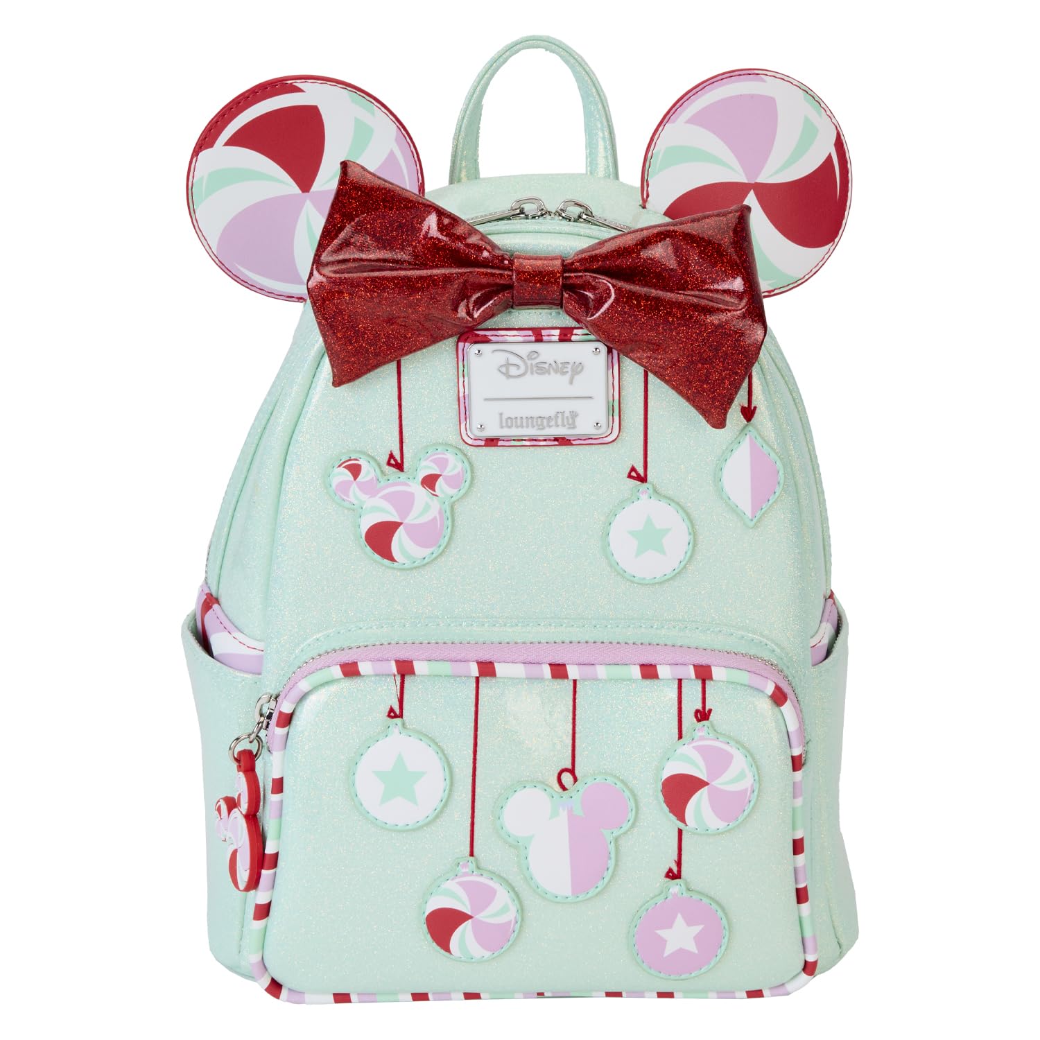 Loungefly Disney Minnie Mouse Peppermint Ornaments Mini Backpack, Multi, Mini
