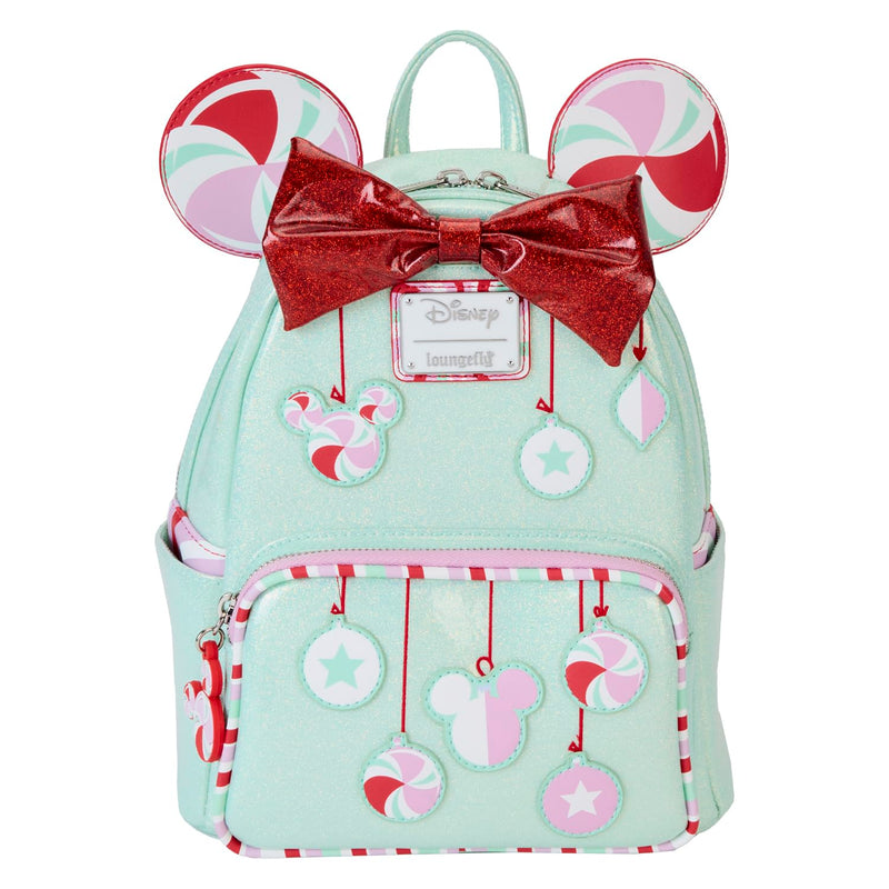 Loungefly Disney Minnie Mouse Peppermint Ornaments Mini Backpack, Multi, Mini