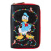 Loungefly Disney Mickey and Friends Christmas Light Decorations Zip Around Wallet, Multicolor, Zip Around Wallet