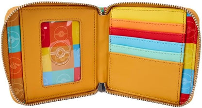 Loungefly Pokemon Color Block Staters Zip Around Wallet, Multicolored, S, Wallets