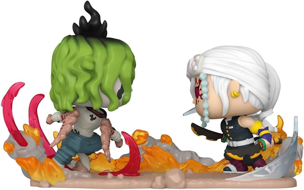 Funko Pop! Moments: DS - Tengen Uzui Vs Gyutaro - Demon Slayer - Collectable Vinyl Figure - Gift Idea - Official Merchandise - Toys for Kids & Adults - Anime Fans - Model Figure for Collectors