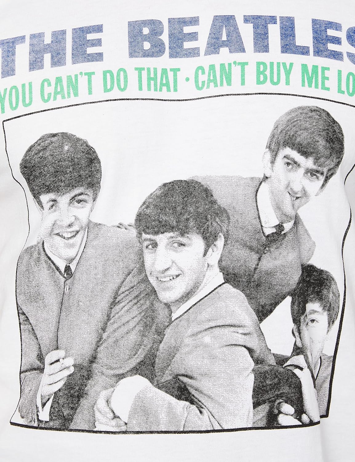 Rocks-Off Men's The Beatles Ycdt Cbml Raglan T-Shirt L Blue (Navy)