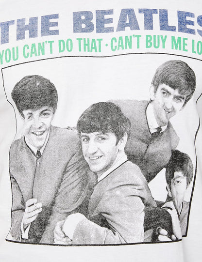Rocks-Off Men's The Beatles Ycdt Cbml Raglan T-Shirt L Blue (Navy)