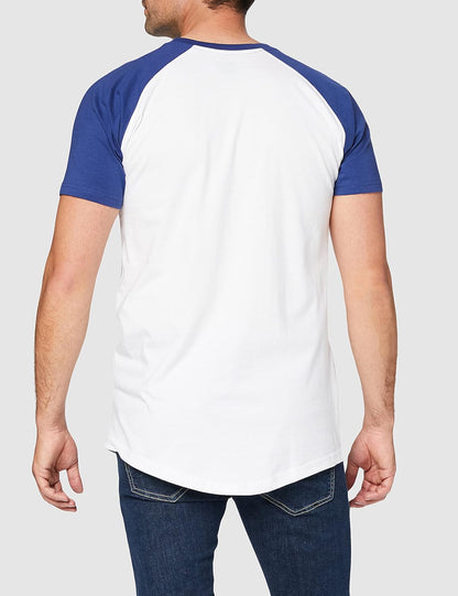 Rocks-Off Men's The Beatles Ycdt Cbml Raglan T-Shirt L Blue (Navy)