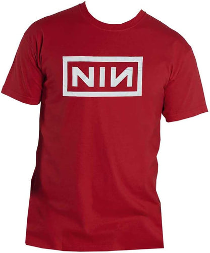 Nine Inch Nails T Shirt Classic Band Logo Official Unisex Red M Red