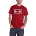 Nine Inch Nails T Shirt Classic Band Logo Official Unisex Red M Red