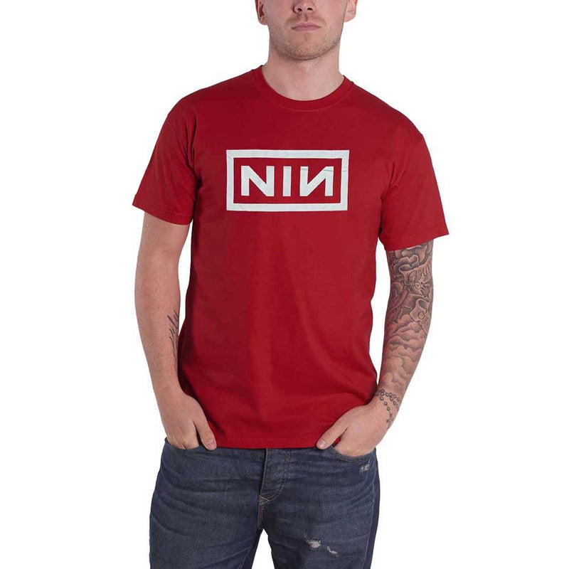 Nine Inch Nails T Shirt Classic Band Logo Official Unisex Red M Red