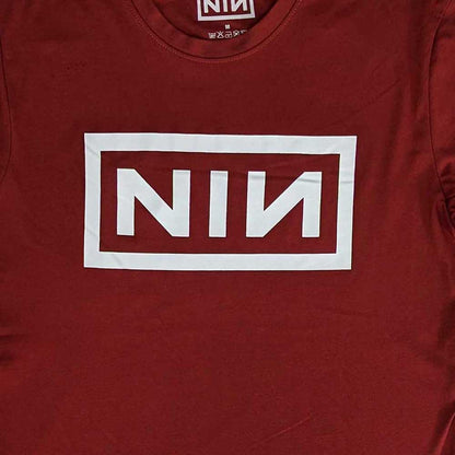 Nine Inch Nails T Shirt Classic Band Logo Official Unisex Red M Red