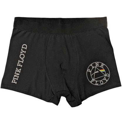 Rock Off officially licensed products Pink Floyd 'Circle Logo' (Black) Unisex Boxer Shorts M Black
