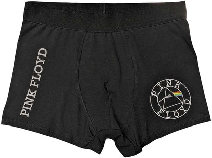 Rock Off officially licensed products Pink Floyd 'Circle Logo' (Black) Unisex Boxer Shorts XL Black