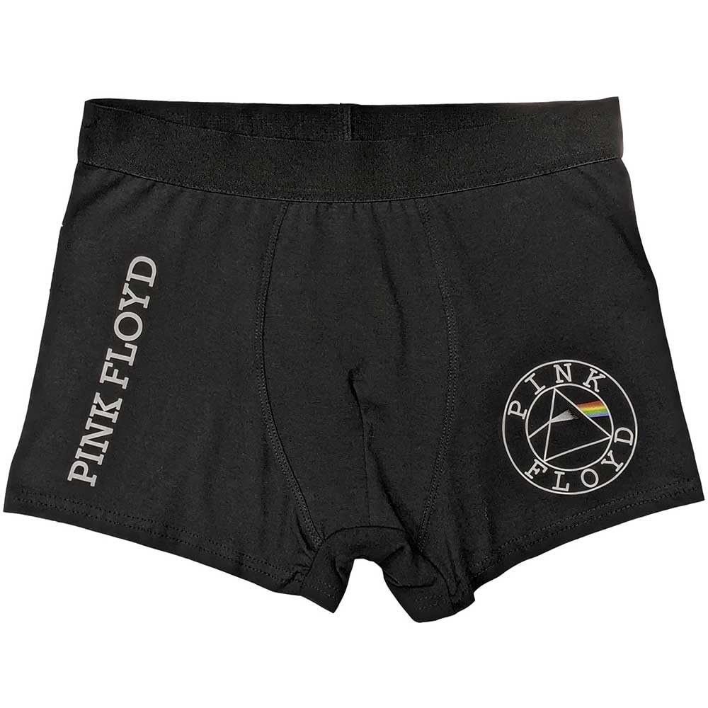 Rock Off officially licensed products Pink Floyd 'Circle Logo' (Black) Unisex Boxer Shorts XL Black