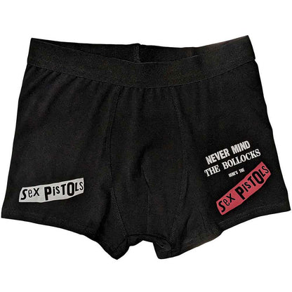 Rock Off officially licensed products Sex Pistols 'Never Mind the Bollocks Original Album' (Black) Unisex Boxer Shorts