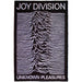 Joy Division Unknown Pleasures - Toppa termoadesiva, Nero/Bianco, Taglia unica