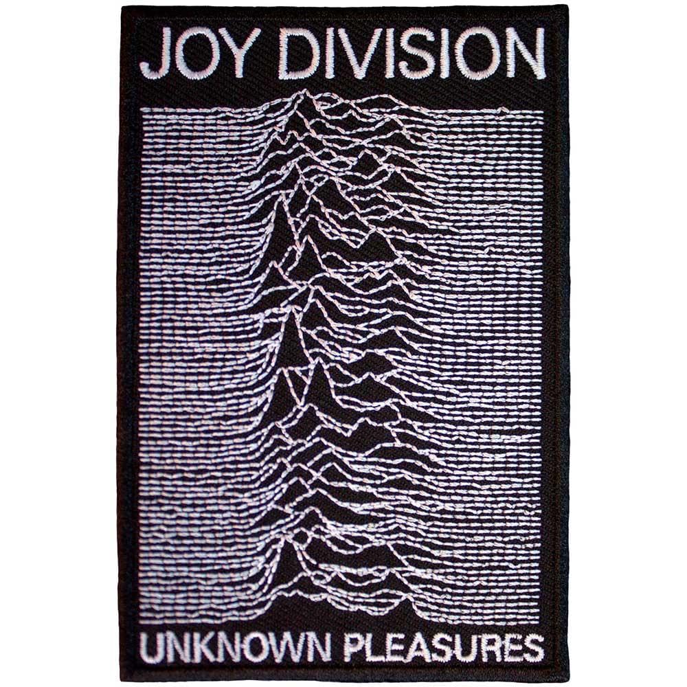 Joy Division Unknown Pleasures - Toppa termoadesiva, Nero/Bianco, Taglia unica