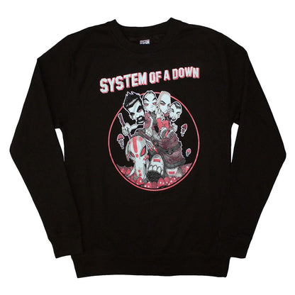 Rock Off officially licensed products System of A Down Mushroom People Felpa Size XL