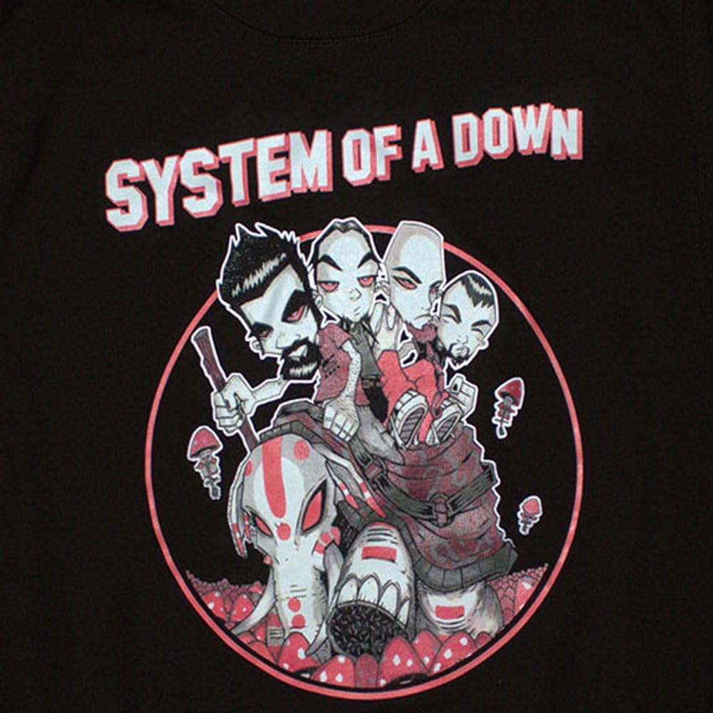 Rock Off officially licensed products System of A Down Mushroom People Felpa Size XL