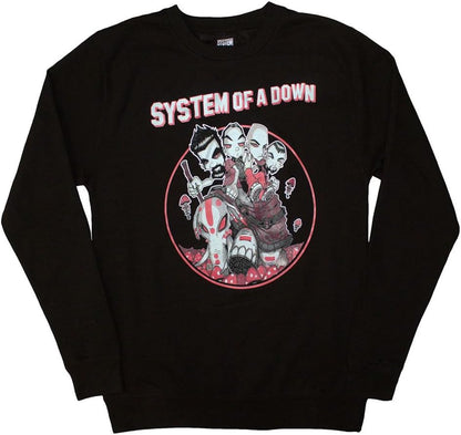 Rock Off officially licensed products System of A Down Mushroom People Felpa Size XL