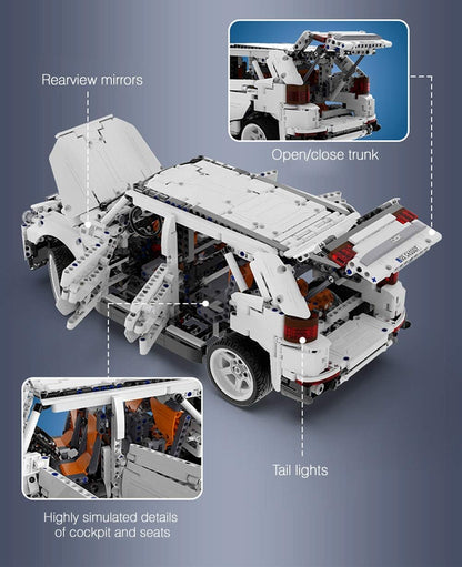 G5 4x4 Off-Roader SUV with Height-Adjustable Chassis, 6-Cylinder, 2208 Pieces, (Compatible with Lego Technic), C61007W