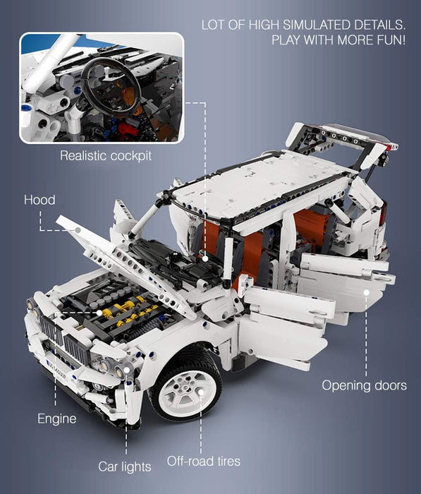 G5 4x4 Off-Roader SUV with Height-Adjustable Chassis, 6-Cylinder, 2208 Pieces, (Compatible with Lego Technic), C61007W