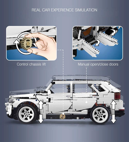 G5 4x4 Off-Roader SUV with Height-Adjustable Chassis, 6-Cylinder, 2208 Pieces, (Compatible with Lego Technic), C61007W