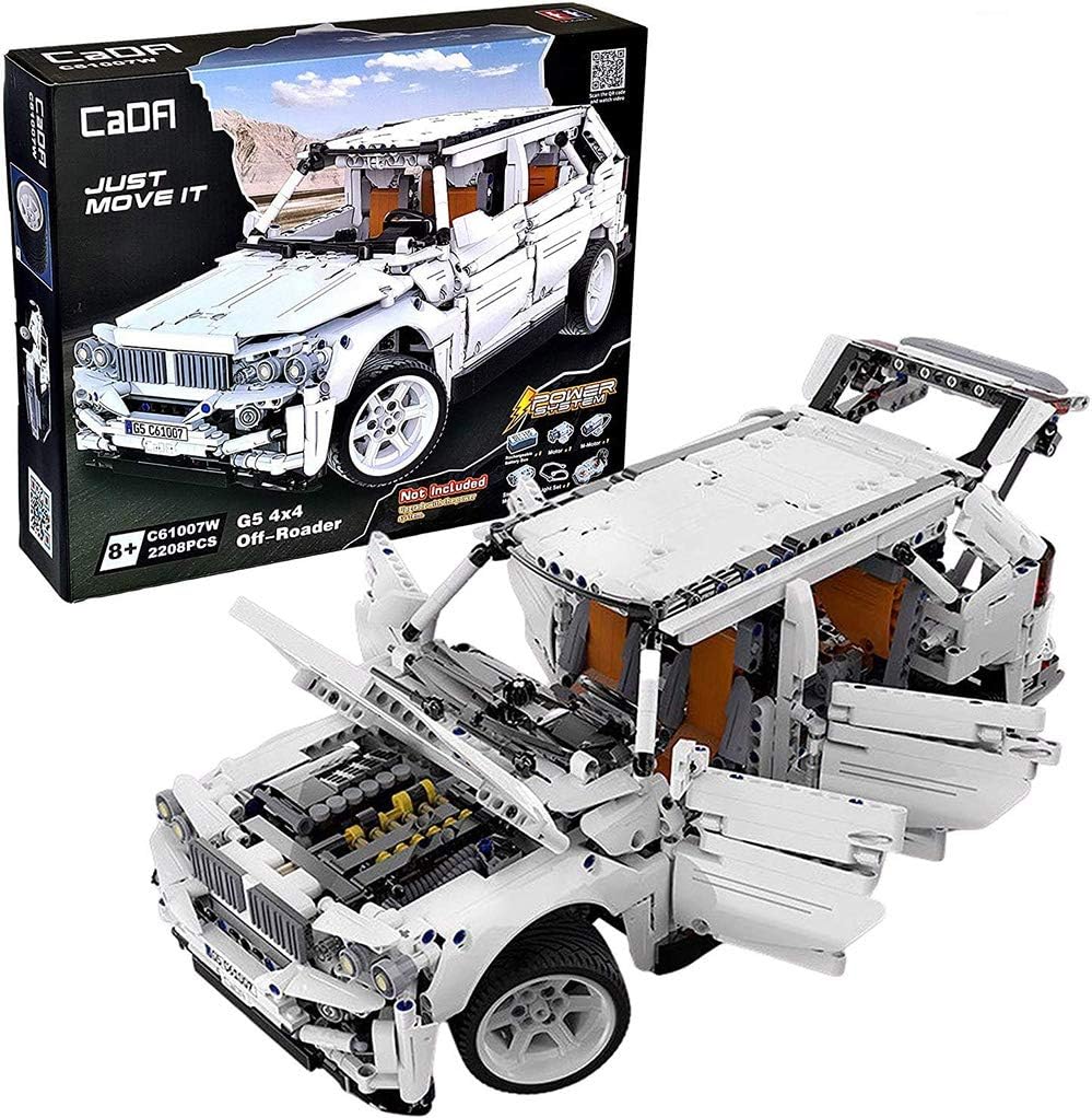 G5 4x4 Off-Roader SUV with Height-Adjustable Chassis, 6-Cylinder, 2208 Pieces, (Compatible with Lego Technic), C61007W