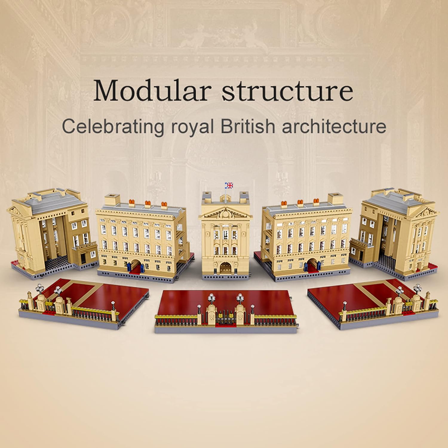 CADA Master C61501w Buckingham Palace Building Blocks Kit, 5604 Pieces MOC House Kit, Designer: Tobias Thieme (with Original Packaging)