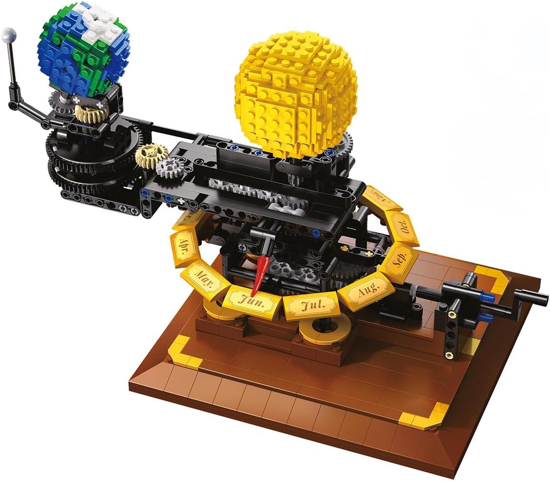 CaDA Master C71004w Technology Earth Moon Sun Building Blocks, 865 Pieces MOC Kit, Designer: JK Brickwords (Comes with Luxury Original Packaging)