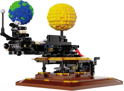 CaDA Master C71004w Technology Earth Moon Sun Building Blocks, 865 Pieces MOC Kit, Designer: JK Brickwords (Comes with Luxury Original Packaging)